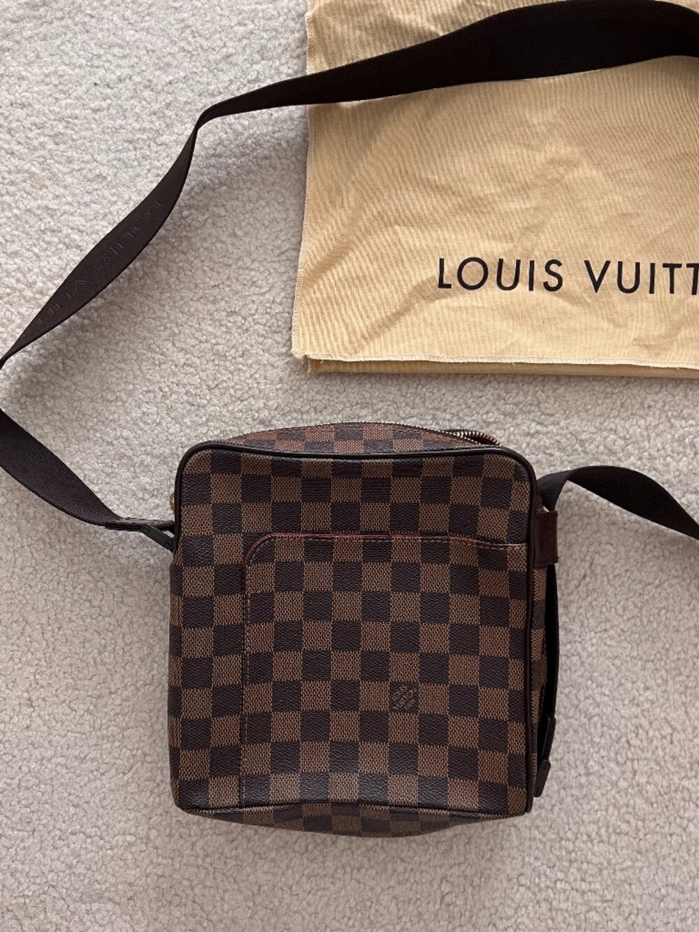 Louis Vuitton Damier Ebene Olav PM Crossbody Bag